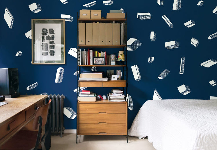 PAPEL PINTADO CARLTON BLUE DENIM