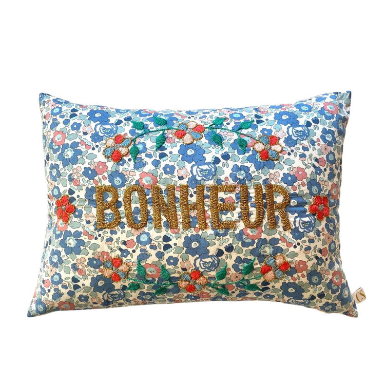 COJIN BORDADO BONHEUR