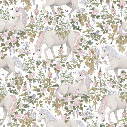 PAPEL PINTADO CAMPOS DE SUEÑOS BLANCO