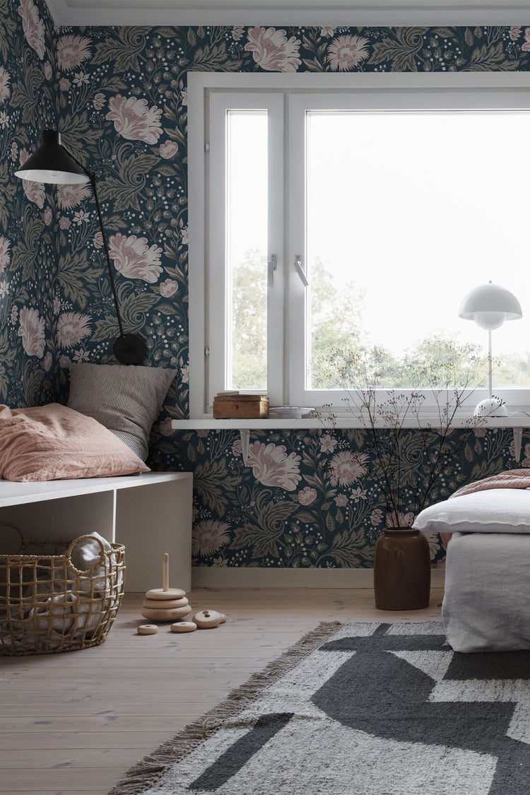 PAPEL PINTADO FLOR AVA