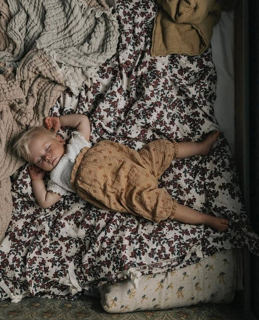 SÁBANA BAJERA ALGODÓN ORGANICO CHERRIE BLOSSOM