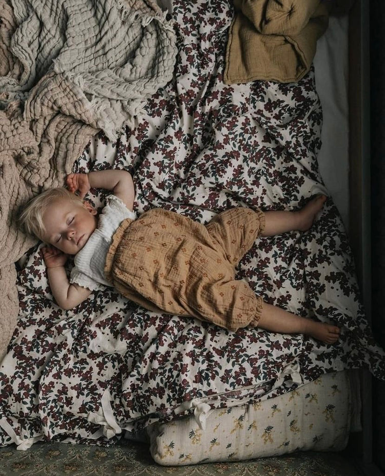 SÁBANA BAJERA ALGODÓN ORGANICO CHERRIE BLOSSOM