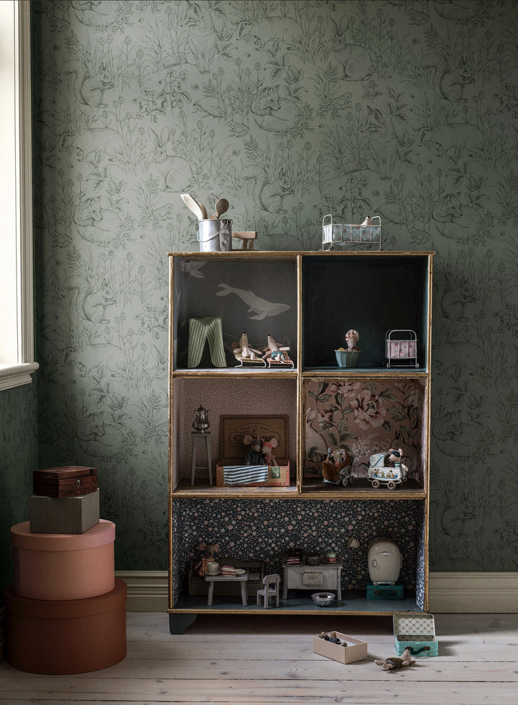 PAPEL PINTADO FOREST FRIENDS GREEN