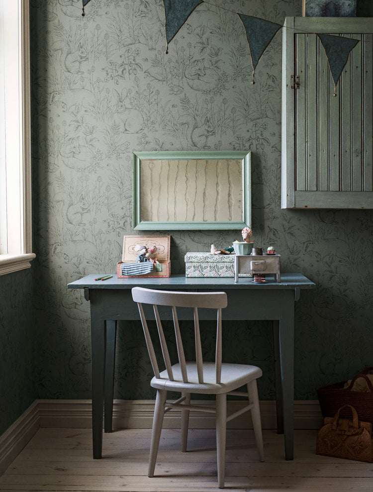 PAPEL PINTADO FOREST FRIENDS GREEN