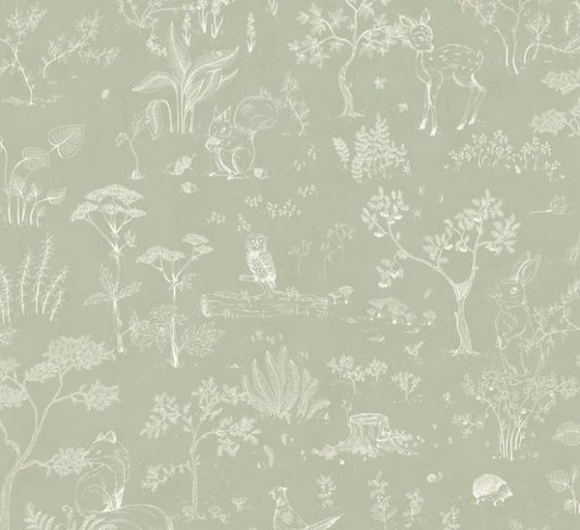 PAPEL PINTADO HOLLY PISTACHO