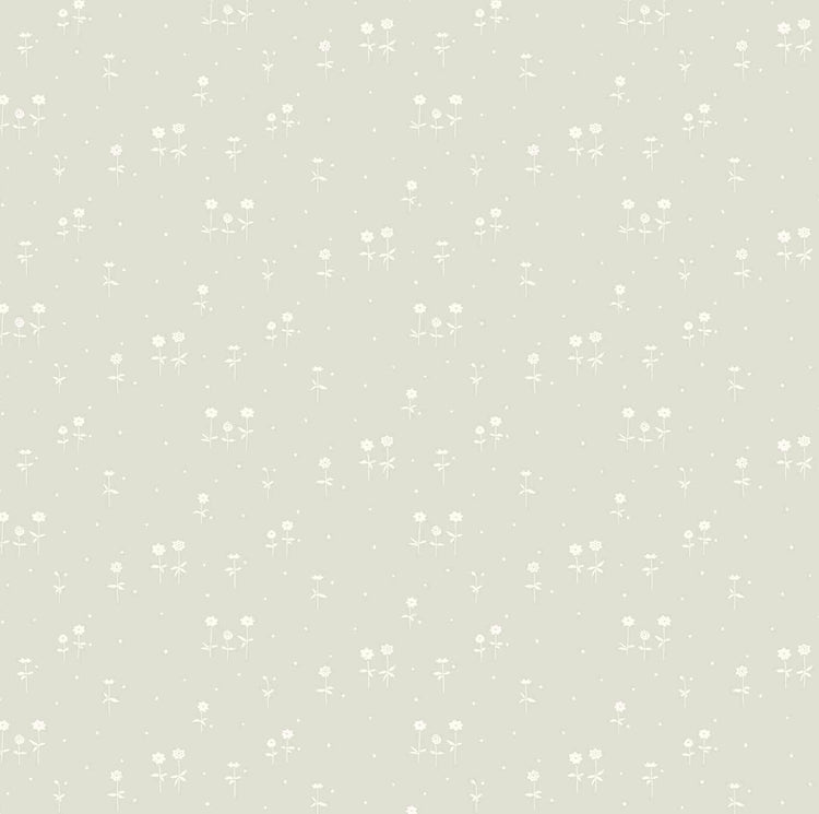 PAPEL PINTADO FLORES ESTRELLA DEL NORTE BEIGE