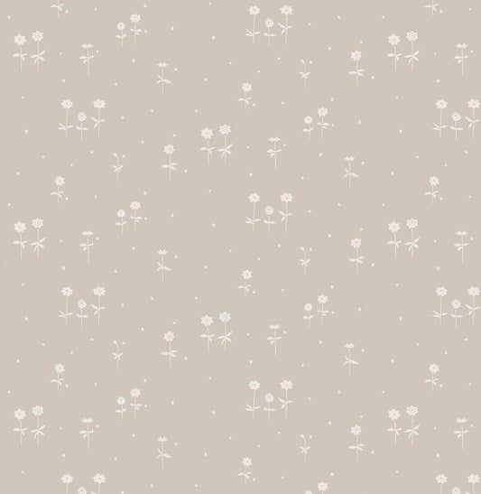 PAPEL PINTADO FLORES ESTRELLA DEL NORTE DUSTY PINK