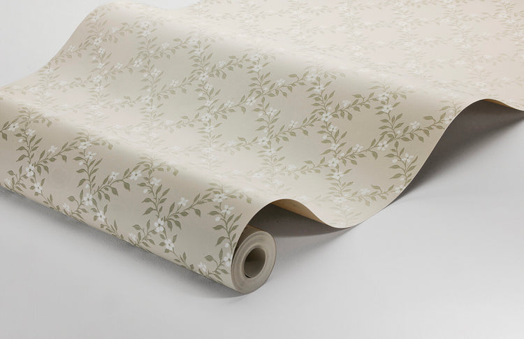 PAPEL PINTADO CORONA DE VERANO VERDE TILO