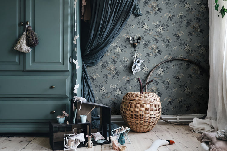 PAPEL PINTADO SANDRA MISTY BLUE