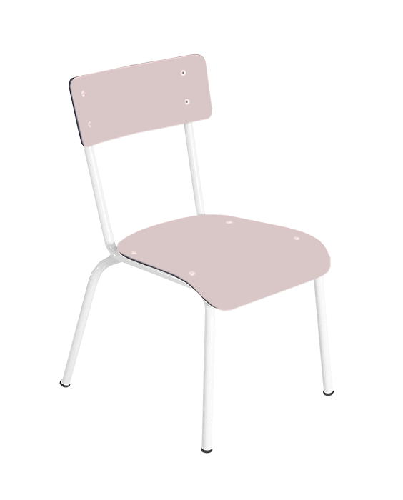 SILLA COLETTE ROSA 6-12 AÑOS LES GAMBETTES