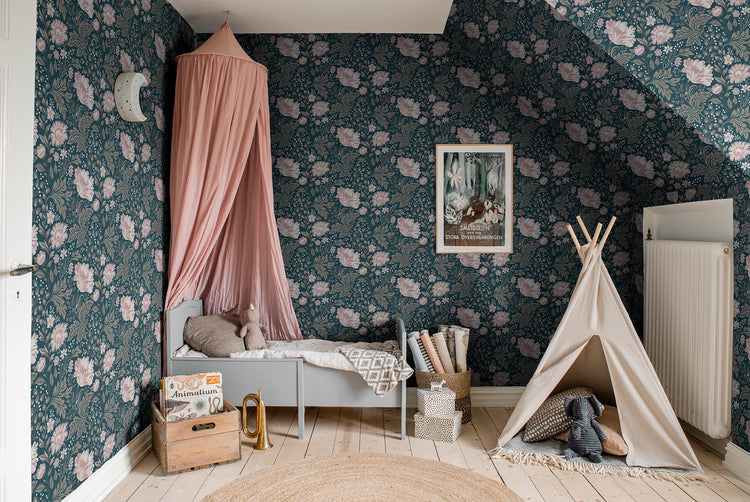 PAPEL PINTADO FLOR AVA