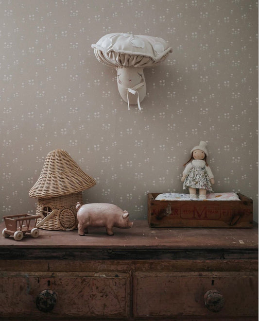 PAPEL PINTADO FLORES ESTRELLA DEL NORTE DUSTY PINK