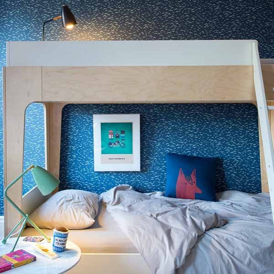 Litera Perch con cama nido en abedul