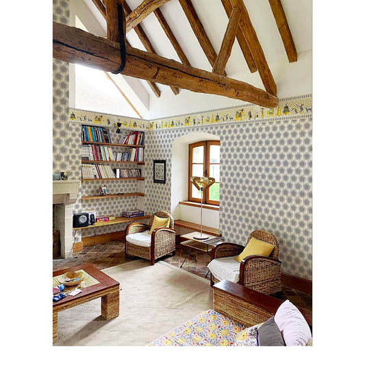 PAPEL PINTADO CARDOS ORO