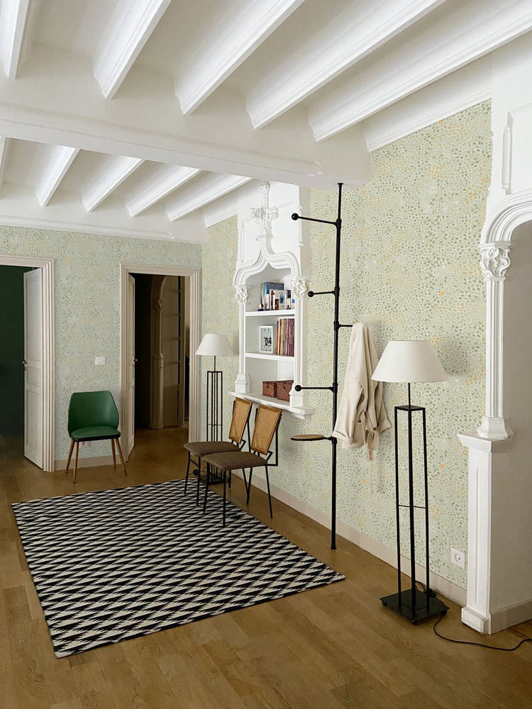 PAPEL PINTADO LEOPARDO MUSTARD