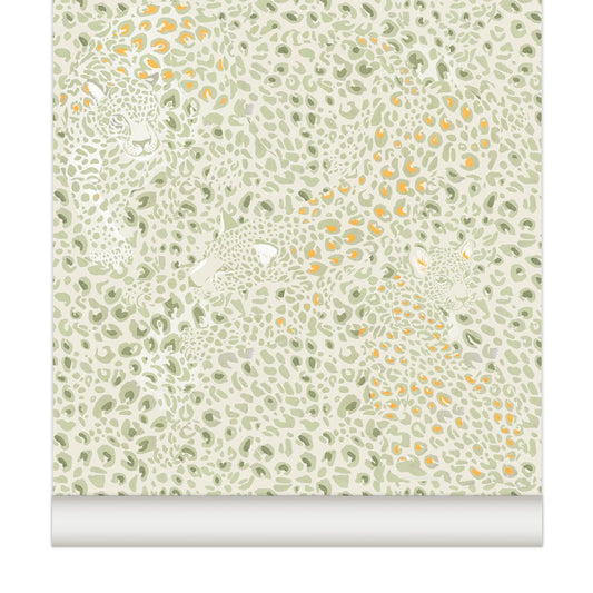 PAPEL PINTADO LEOPARDO MUSTARD