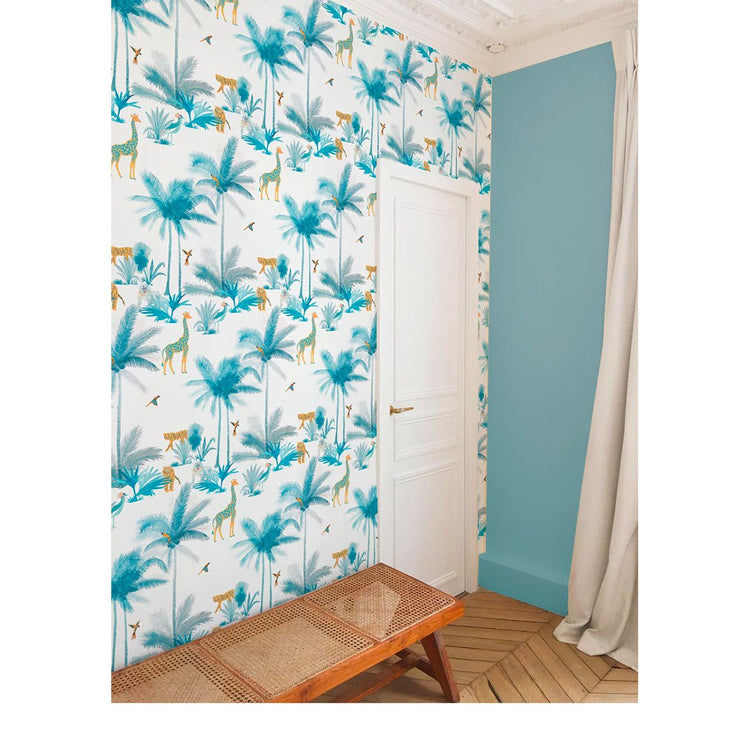 PAPEL PINTADO GRAN TAM TAM TURQUOISE