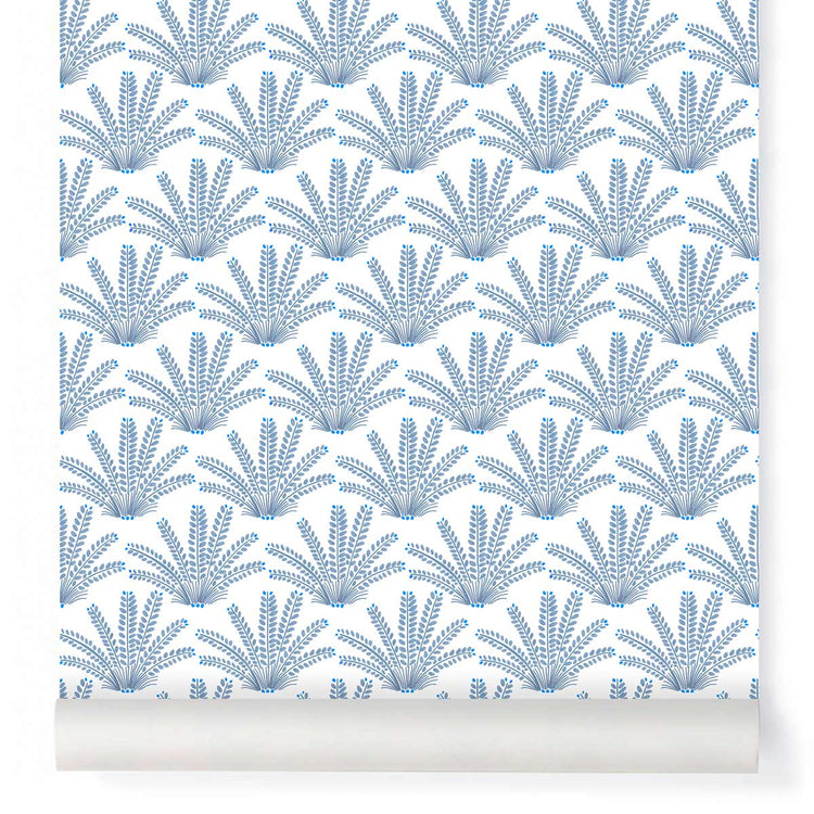 PAPEL PINTADO MARACAS AZUL