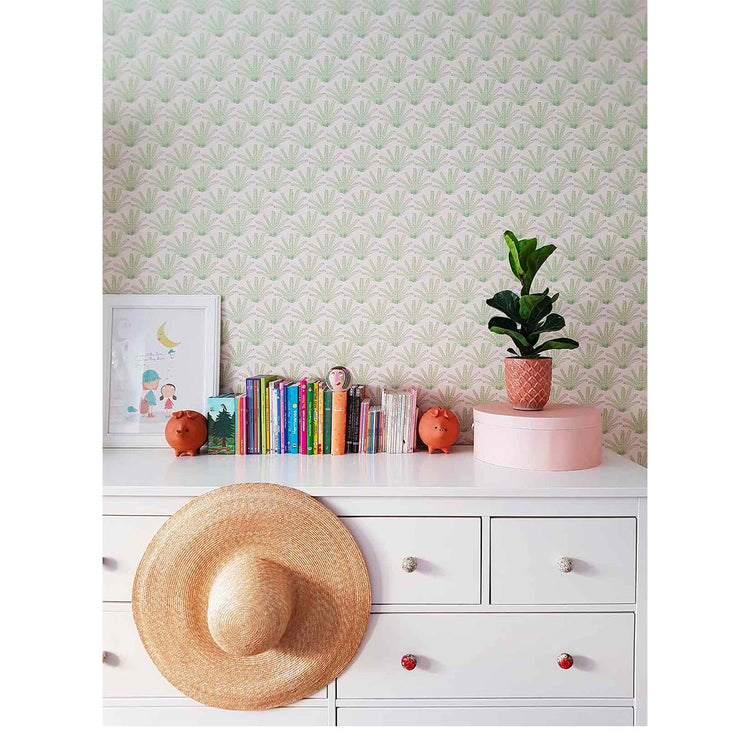 PAPEL PINTADO MARACAS VERDE