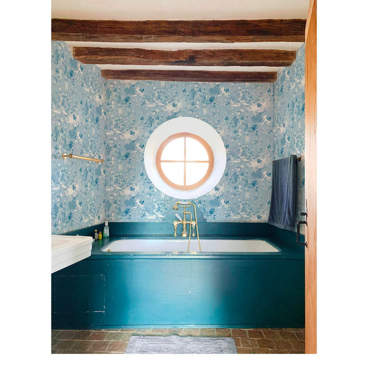 PAPEL PINTADO FIESTA EN EL MAR BLUE