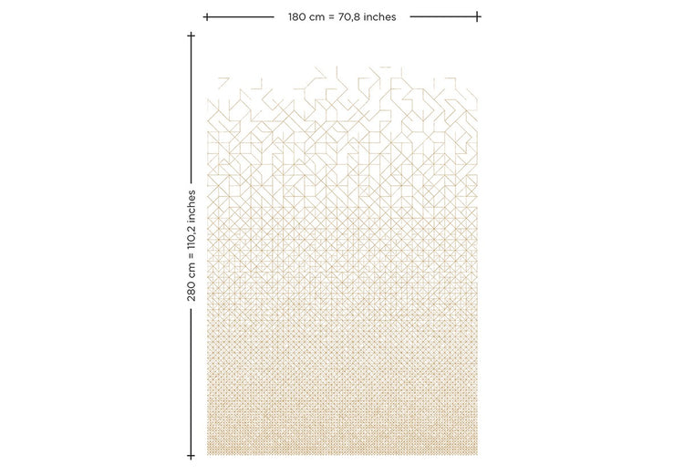 PAPEL PINTADO MODULAR OCRE