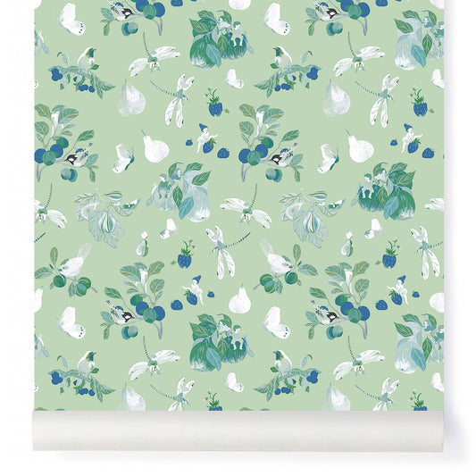 PAPEL PINTADO FIESTA EN EL JARDÍN ALMOND