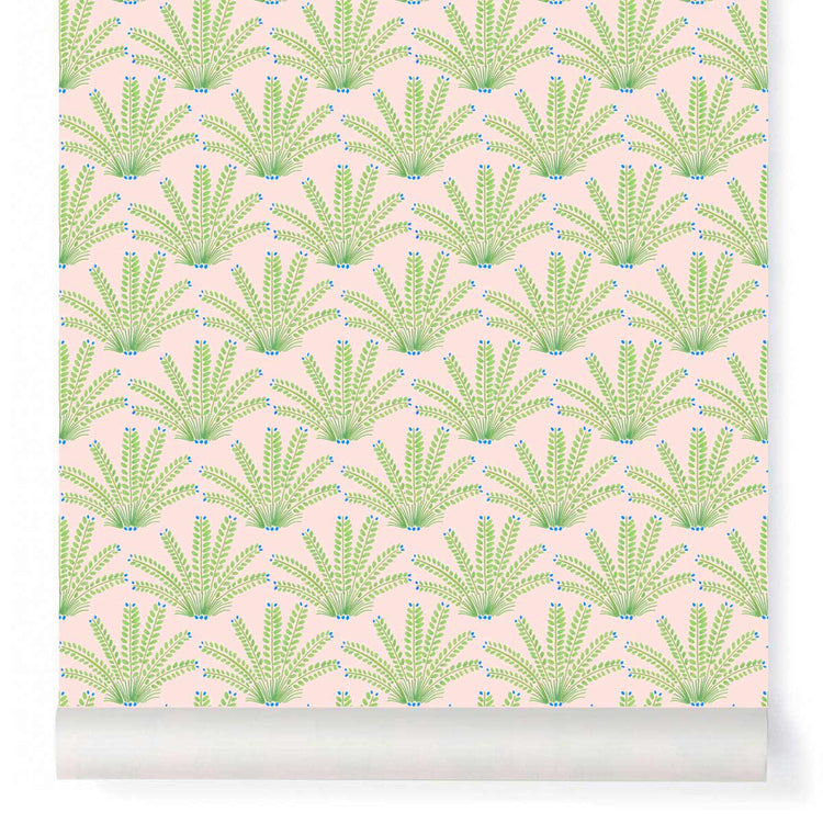 PAPEL PINTADO MARACAS VERDE