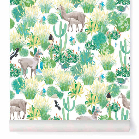 PAPEL PINTADO LLAMAS JADE