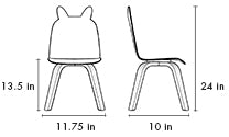 SILLA OSO (SET DE 2) abedul