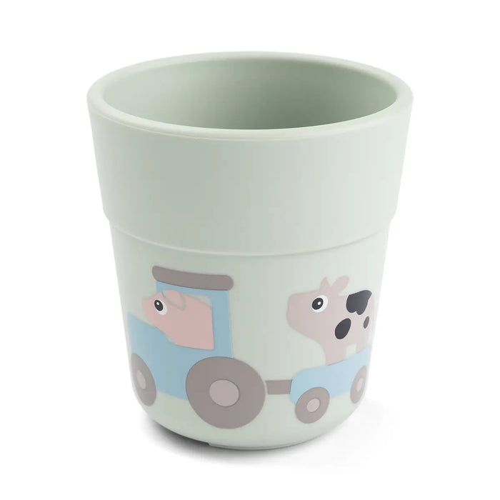 Set Vajilla con Ventosa Tiny Farm color Verde