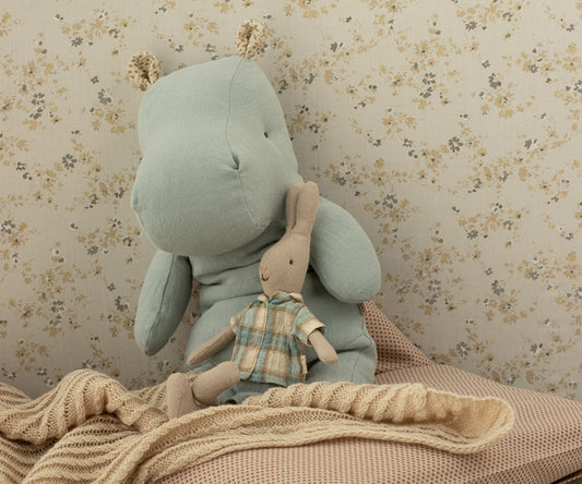 Safari Friends - Hipopótamo Mediano - Azul Claro