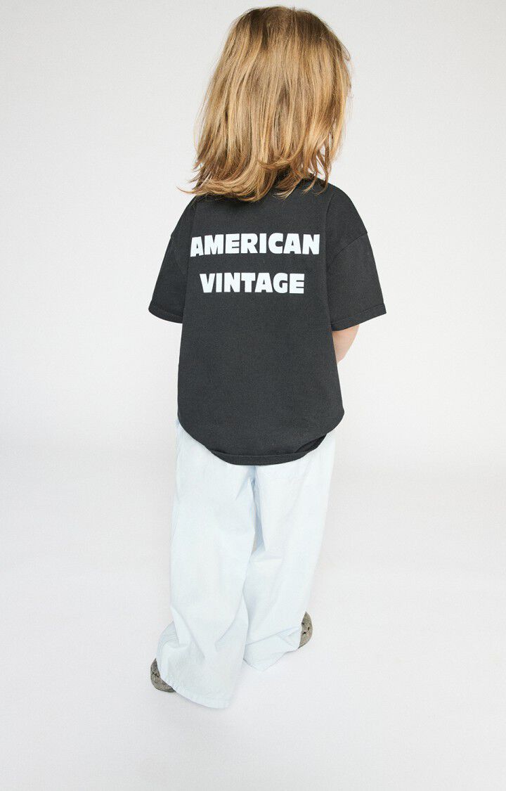 CAMISETA FIZVALLEY  PARA NIÑOS NOIR
