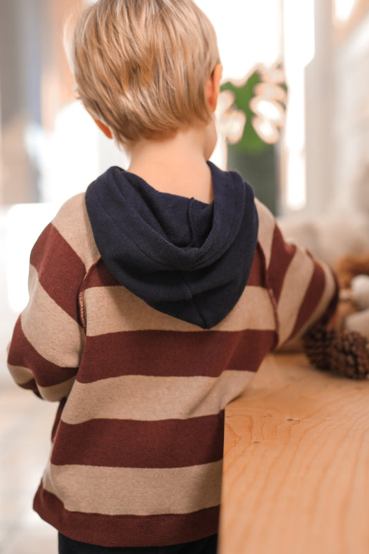 JERSEY RAYAS DE BEBÉ COLOR  MELANZANA – 1+IN THE FAMILY | KIDSLABCO