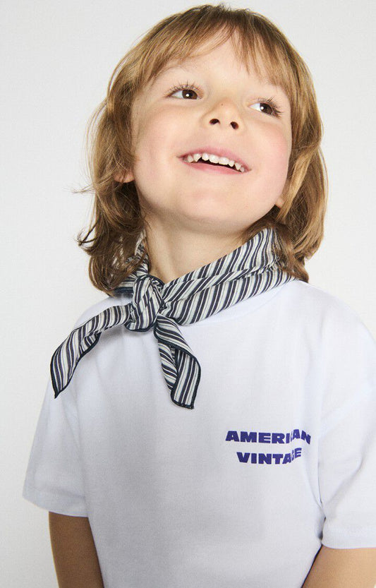 CAMISETA FIZVALLEY  PARA NIÑOS BLANCO