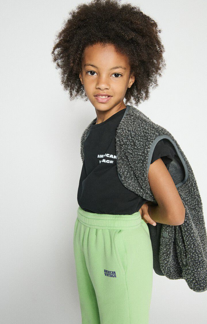CAMISETA FIZVALLEY  PARA NIÑOS NOIR