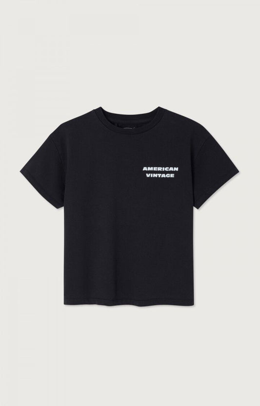 CAMISETA FIZVALLEY  PARA NIÑOS NOIR