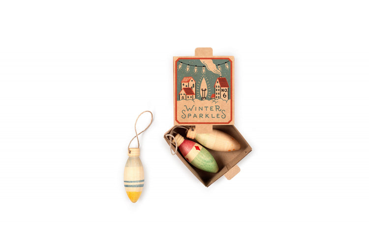 Adornos de Madera - Winter Sparkles