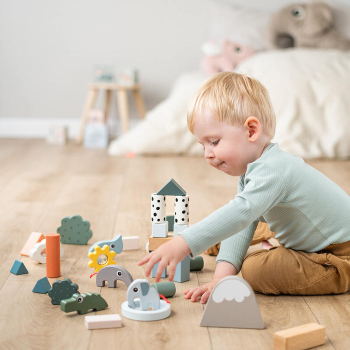 Set Bloques de Madera Deer Friends 34 Piezas