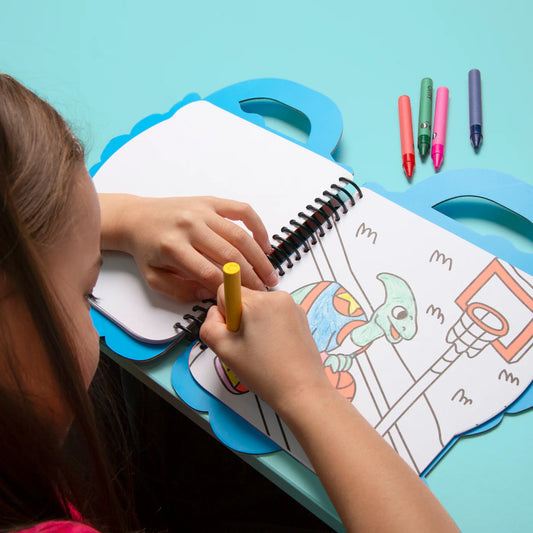Super Coloring & Stickers Book - Dino