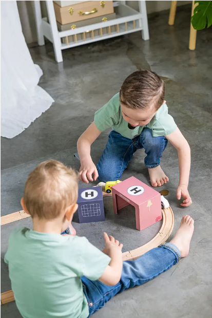 Set de trenes de vehículos de rescate