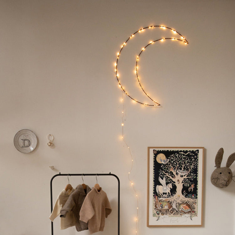 Lámpara de Pared Luna color negro