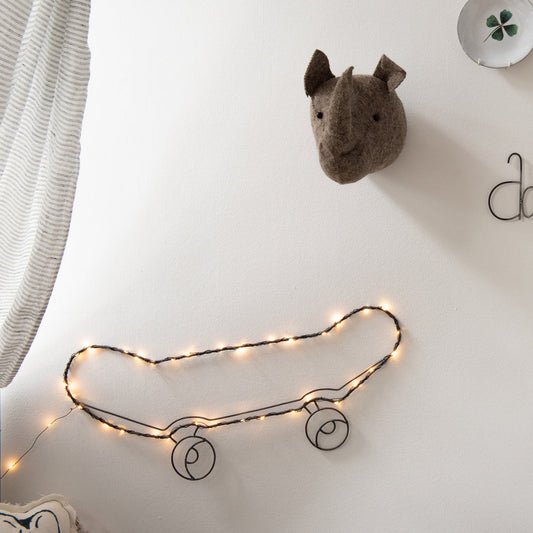 Lámpara de Pared Skateboard color negro