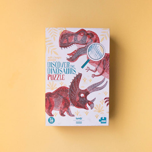 Puzzle & Glasses - Discover The Dinosaurs