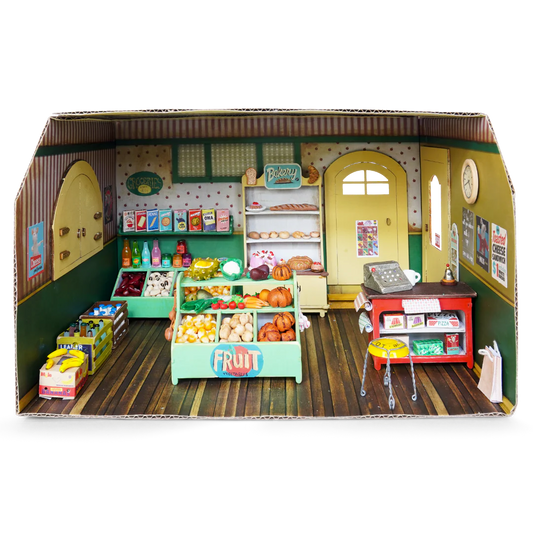 HABITACIÓN MINIATURA DE CARTÓN -  TIENDA