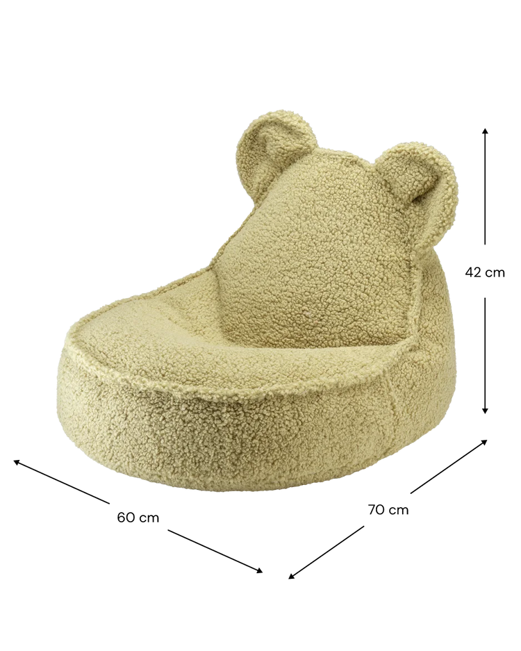 Matcha Bear Beanbag and Ottoman Set