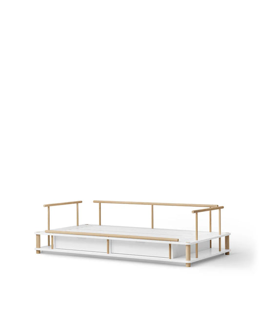 CAMP DAY BED WHITE/OAK