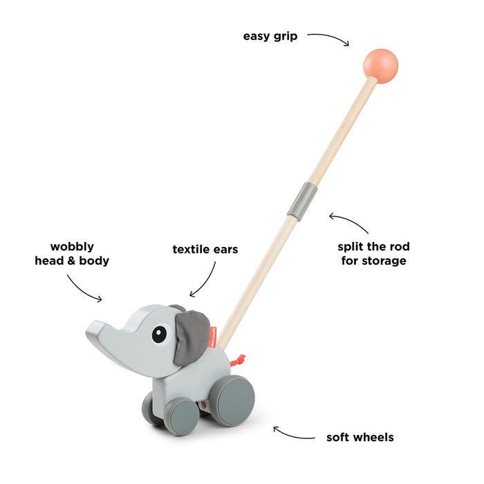 Juguete de Arrastre Elphee color Gris