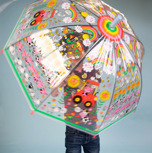 Paraguas Transparente On The Farm