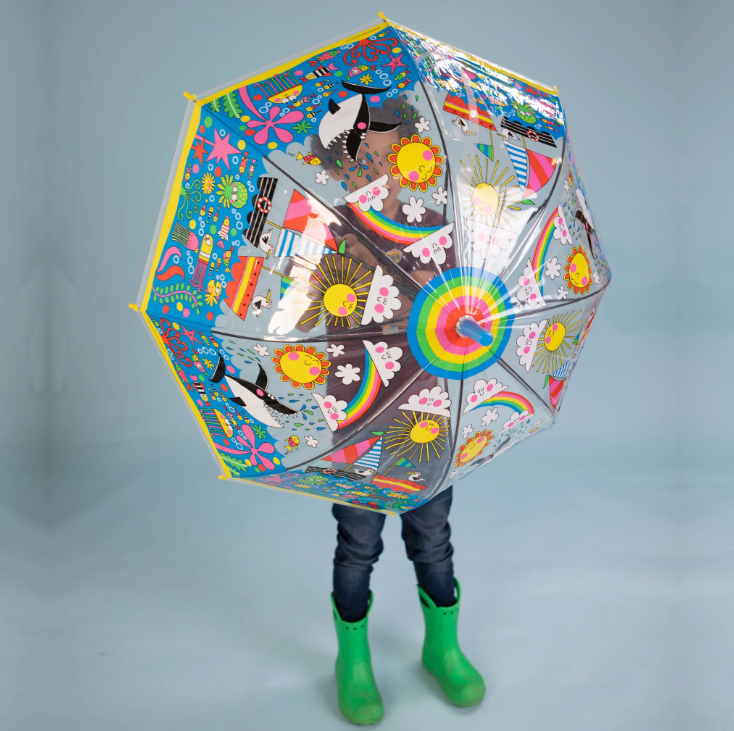 Paraguas Transparente Under The Sea