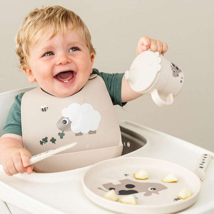 Babero de Silicona Sheepy color Arena